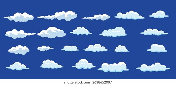Clouds on blue background vector