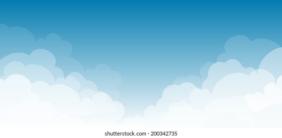 clouds blue sky background 