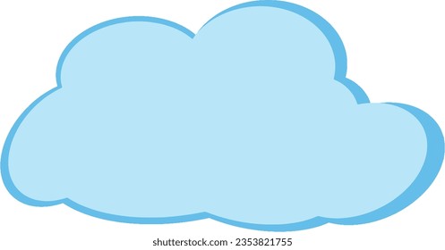 Nubes en un día despejado sobre un fondo blanco