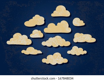 Clouds on a Grungy Sky
