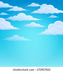 Clouds on sky theme 1 - eps10 vector illustration.