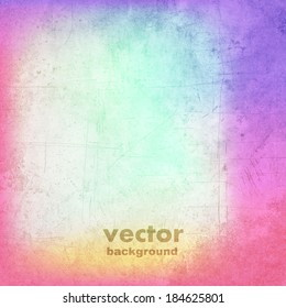 clouds on a textured vintage paper vector background, with grunge stains