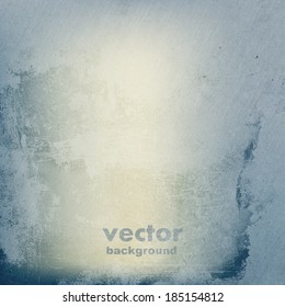 clouds on a textured vintage paper vector background, with grunge stains