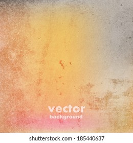 clouds on a textured vintage paper vector background, with grunge stains