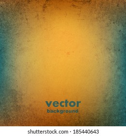 clouds on a textured vintage paper vector background, with grunge stains