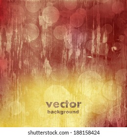 clouds on a textured vintage paper vector background, with grunge stains