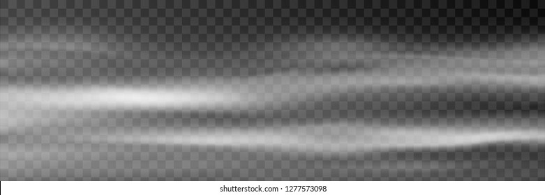 Clouds on a transparent background, panoramic image, vector background, EPS10