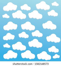 clouds pattern seamless vector illustration