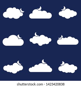 clouds pattern in the sky for banner vector