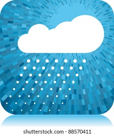Clouds and rain.