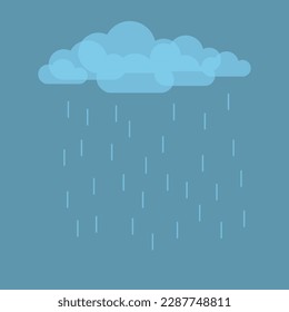 clouds with rain, blue clouds, cumulus clouds