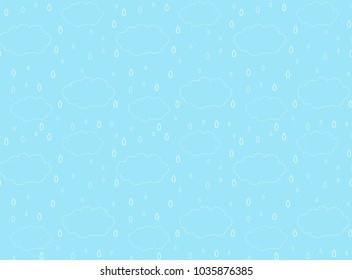 Clouds and rain pattern
