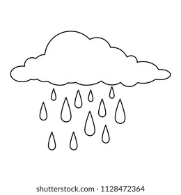 clouds rain weather icon