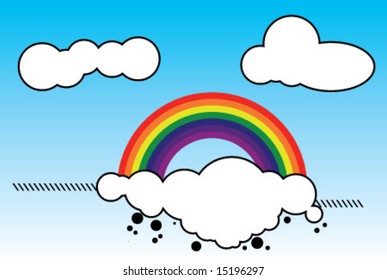 Clouds and Rainbow