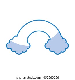 clouds with rainbow weather icon