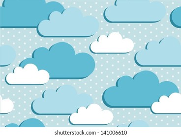 clouds seamless background