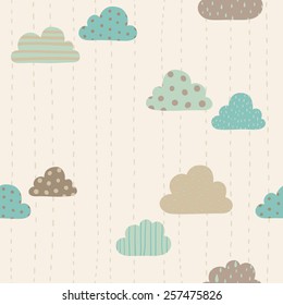 Clouds seamless pattern
