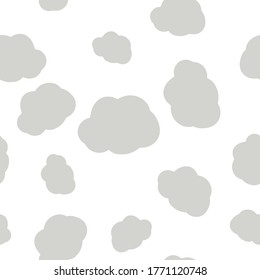 Clouds seamless pattern for t-shirt, scrapbook