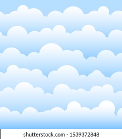 clouds seamless wallpaper background vector illustration