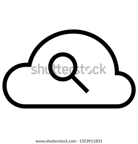 clouds and search glass