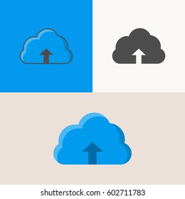 Clouds. Set of icons clouds.