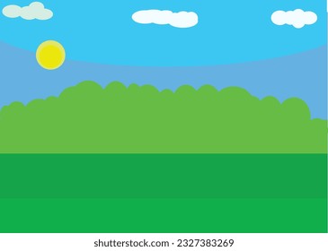 Nubes aisladas sobre un fondo azul. Simple diseño de dibujos animados. Colección de iconos o logotipos. Elementos realistas. Ilustración vectorial de estilo plano.