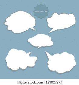 Clouds set vector