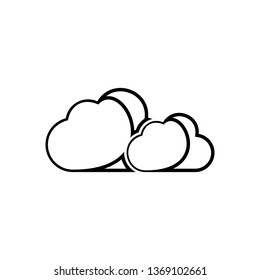 clouds sign icon. Element of Weather for mobile concept and web apps icon. Outline, thin line icon for website design and development, app development