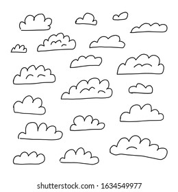 Clouds - Sketch Vector Ink