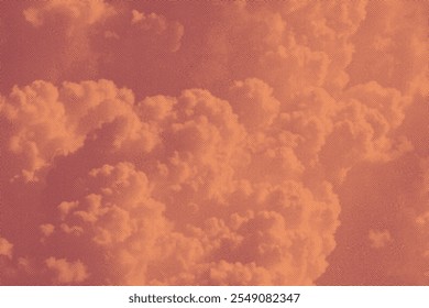 Des nuages dans le ciel. Image vectorielle modifiable gravure vintage. 8 EPS