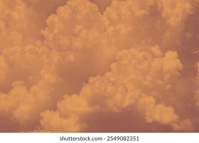 Clouds in the sky. Editable vector vintage engraving. 8 EPS