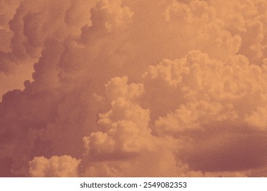 Des nuages dans le ciel. Image vectorielle modifiable gravure vintage. 8 EPS