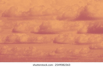 Des nuages dans le ciel. Image vectorielle modifiable gravure vintage. 8 EPS