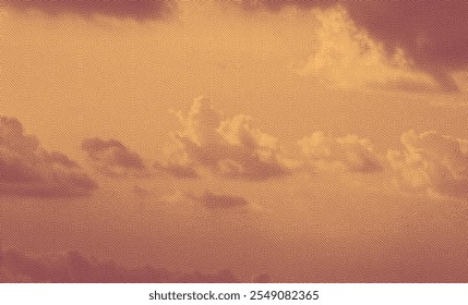 Des nuages dans le ciel. Image vectorielle modifiable gravure vintage. 8 EPS