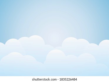 Clouds in the sky with flash.