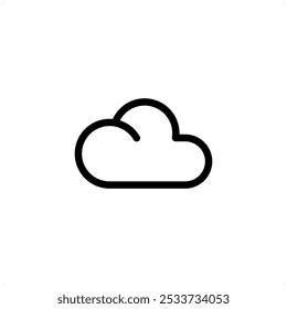 nuvens, ícone do céu modelo de design de vetor