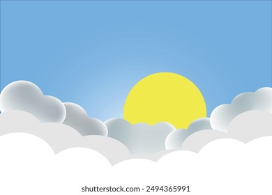 nubes cielo ilustración Vector azul cielo