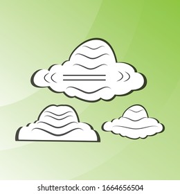 clouds sky isolated icon modern