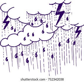 clouds sky, sketch
