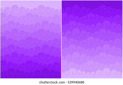 Clouds sky vector colotful cartoon illustration abstract background set pattern wallpaper wave