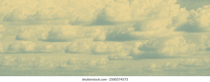 Clouds in the sky. Vector vintage engraving. 8 EPS
