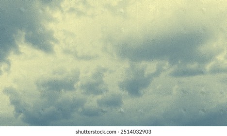 Clouds in the sky. Vector vintage engraving. 8 EPS