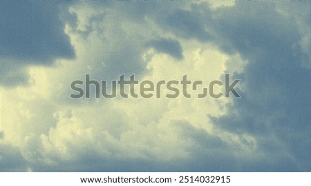 Clouds in the sky. Vector vintage engraving. 8 EPS