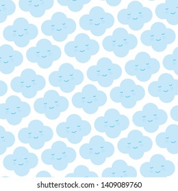 clouds sky weather kawaii characters pattern