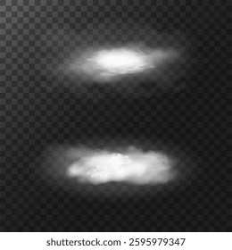 Clouds, smog, fog, haze, vector
