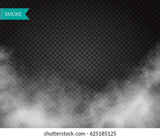 Clouds or smoke vector on transparent background - Shutterstock ID 625185125