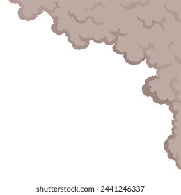 Clouds or smoke vector on white background