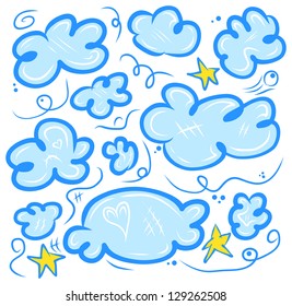 Clouds and stars