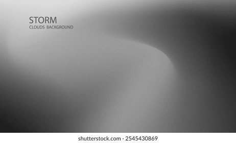 Clouds Storm. Abstract gradient black background.  Grainy texture.  Curve lines surface. Design for Template, Banner, Brochure. 