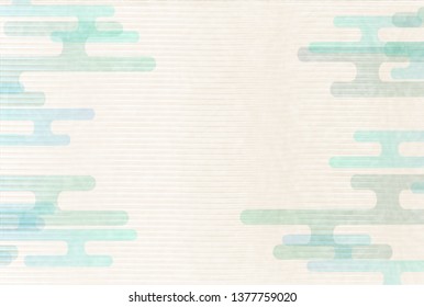 Clouds summer Japanese paper background